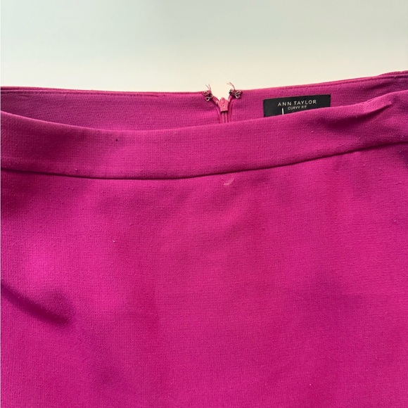 Ann Taylor Fuchsia Pencil Skirt with Pearl Hem Design - Picture 11 of 11